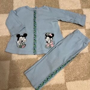 Vintage Mickey and co outfit with Mickey and Minnie